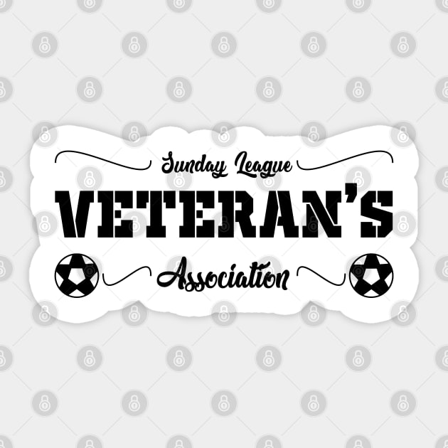 Sunday League Veteran’s Association - soccer sportsman football Sticker by Kev Brett Designs